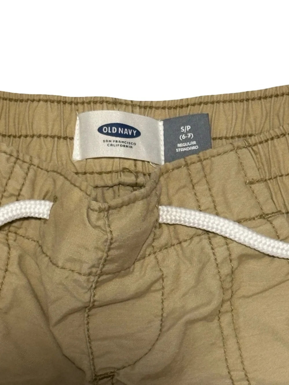 Old Navy Girls Khaki Pull On Shorts Elastic Waist Casual Everyday